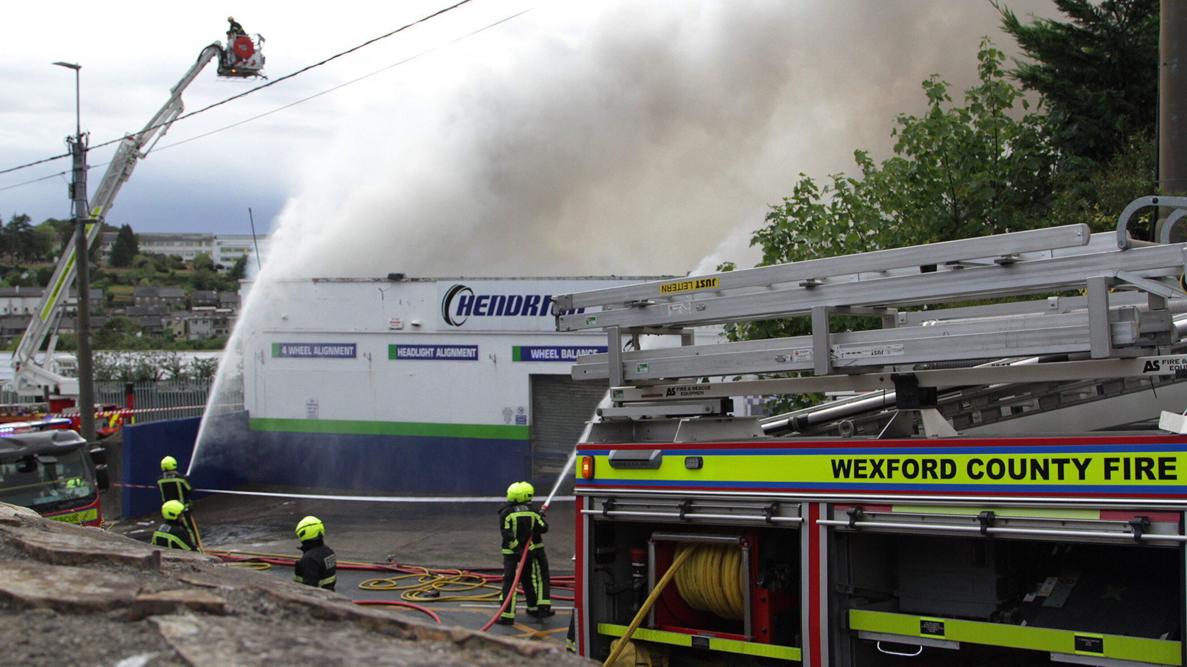 Devastating fire guts Wexford tyre business as community rallies around Hendrick family